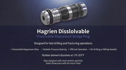 Dissolvable magnesium alloy bridge plugs: field-proven with customizable 30–150°C dissolution windows.
